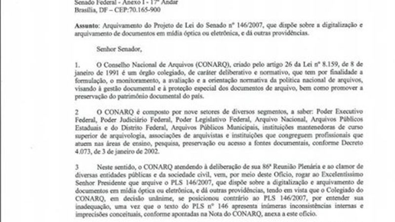 Pressione o Presidente do Senado pelo arquivamento definitivo do PLS 146/2007! Pressione o Presidente do Senado pelo arquivamento definitivo do PLS 146/2007!