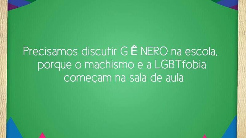 Respeito se aprende na escola! #VaiTerGêneroNoPME Respeito se aprende na escola! #VaiTerGêneroNoPME