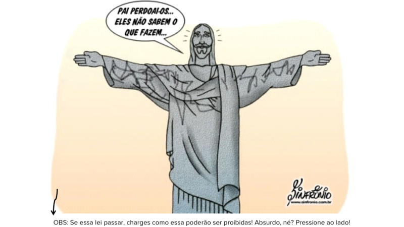 Deputado Picciani, NÃO deixe passar a lei que multa quem fizer piadas envolvendo religião Deputado Picciani, NÃO deixe passar a lei que multa quem fizer piadas envolvendo religião