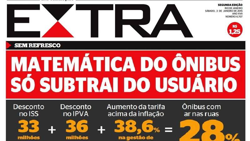 Suspender o aumento da tarifa de ônibus no Rio Suspender o aumento da tarifa de ônibus no Rio